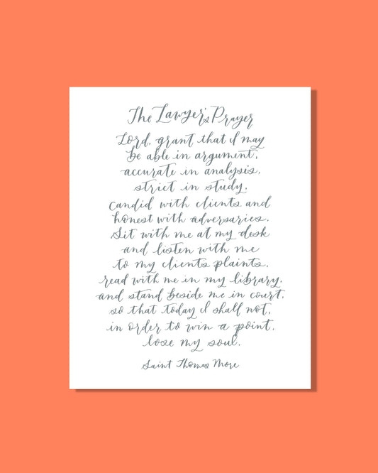 The Lawyers Prayer 8x10 Digital Download