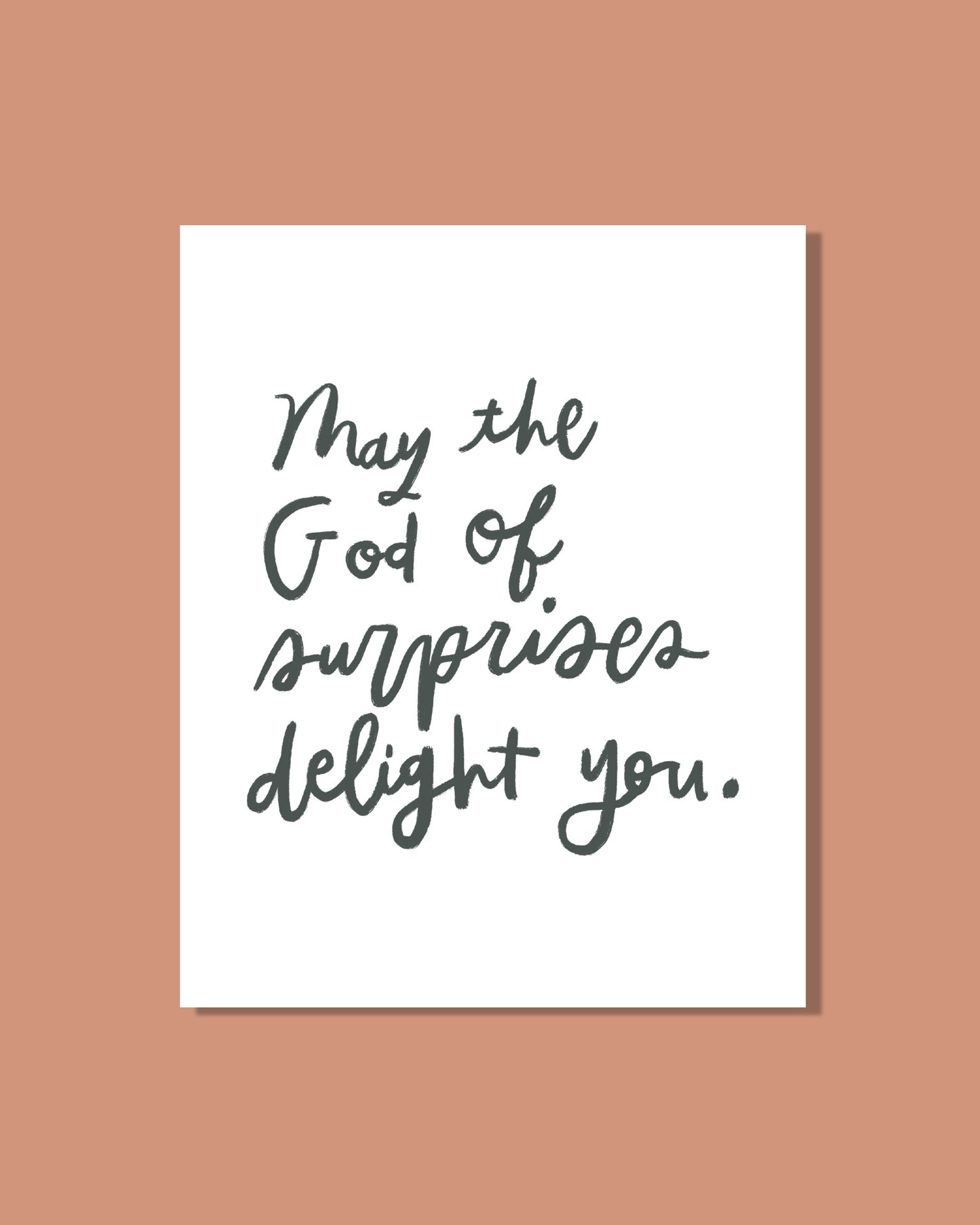 May the God of Surprises Delight You Downloadable 8x10 Print